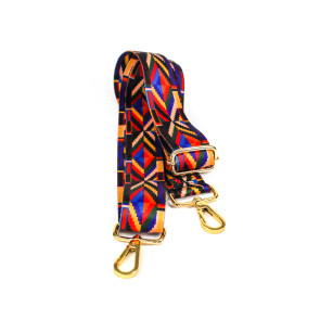 Patterned Bag Strap - Gold